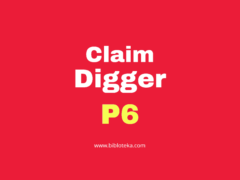 claim digger P6 bibloteka