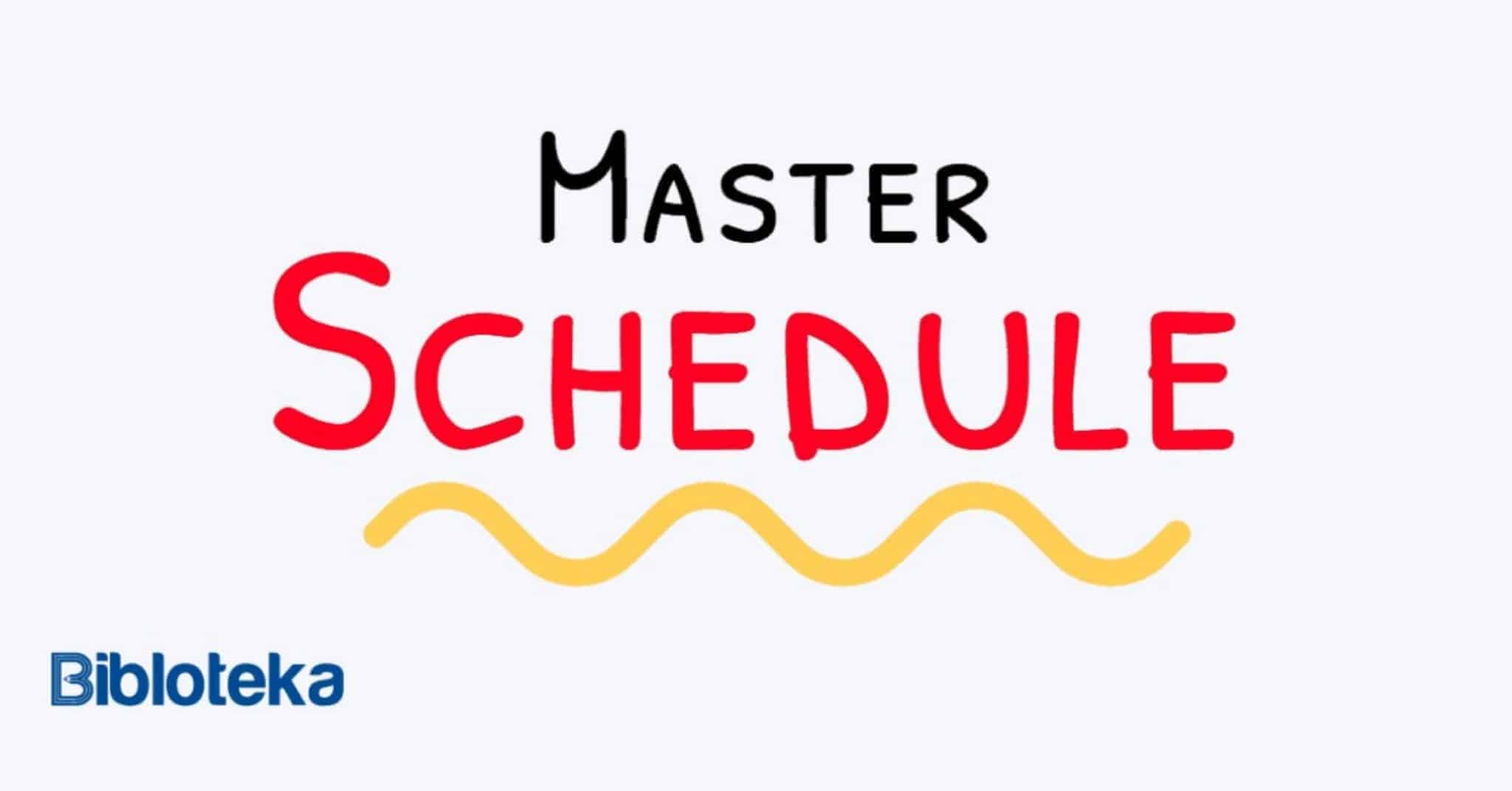 What is a Master Schedule in Project Management? Bibloteka
