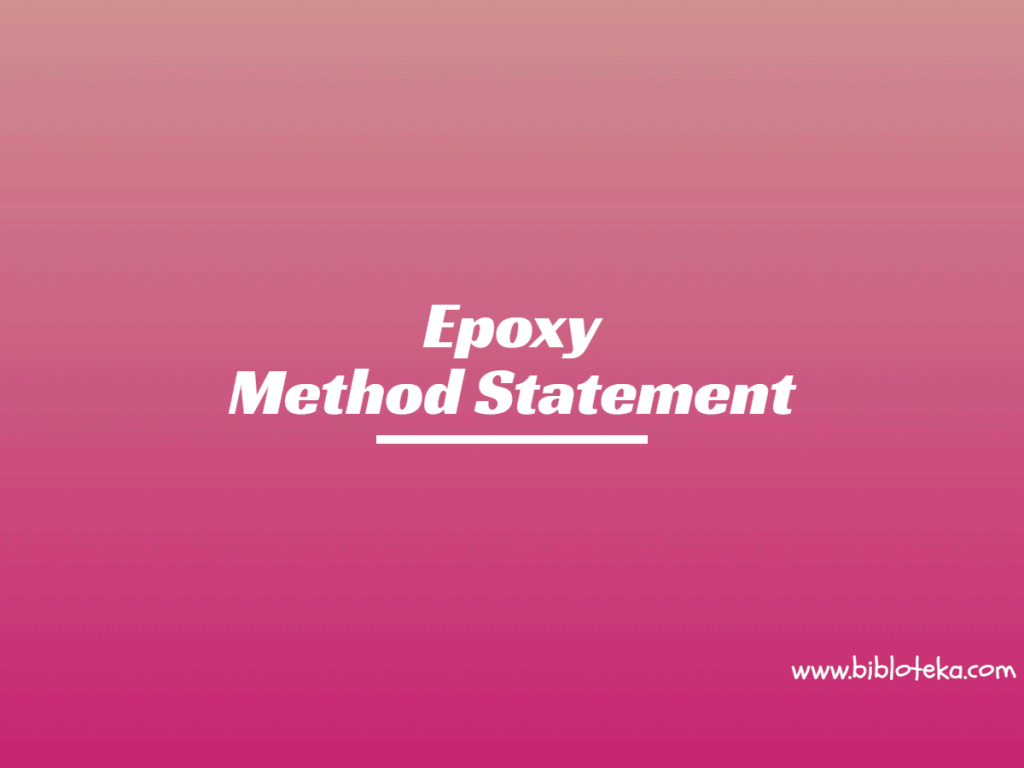 Epoxy Painting Method Statement - Bibloteka